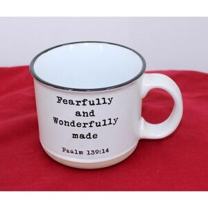 Sheffield Home Fearfully and Wonderfully Made Psalm 139:14 Speckled Coffee Mug